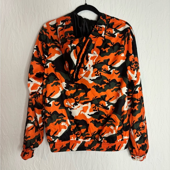 NWT I.AM.GIA Orange And Black Camo Jacket Size Small - Picture 3 of 5
